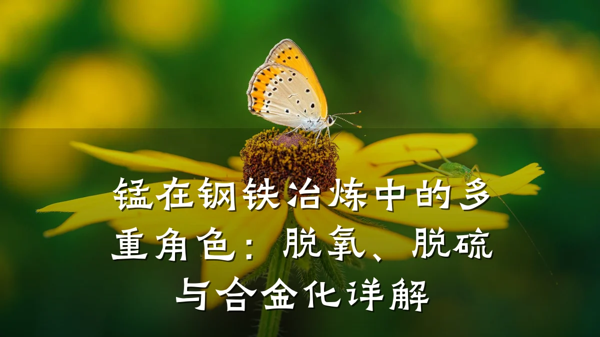 锰在钢铁冶炼中的多重角色:脱氧、脱硫与合金化详解
