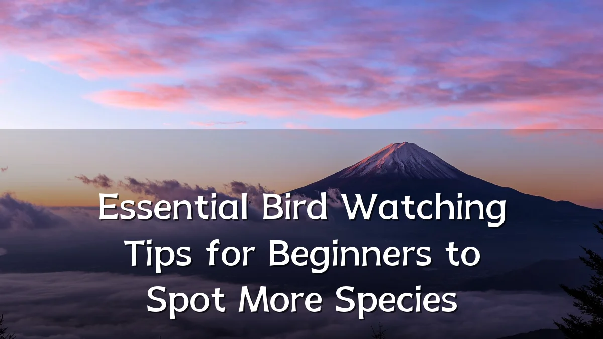 Essential Bird Watching Tips for Beginners to Spot More Species