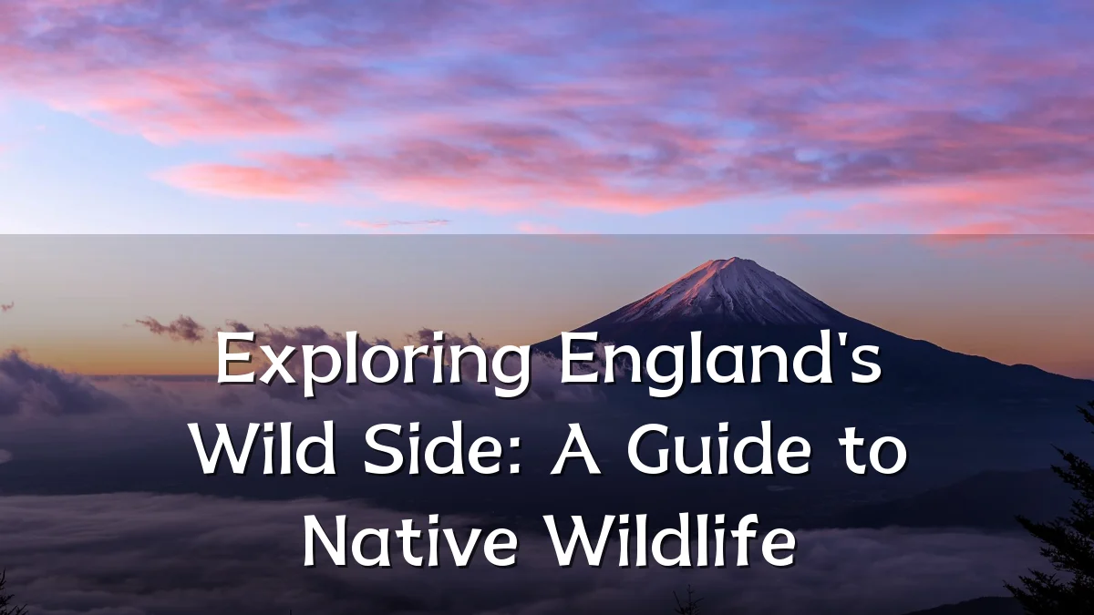 Exploring England's Wild Side: A Guide to Native Wildlife