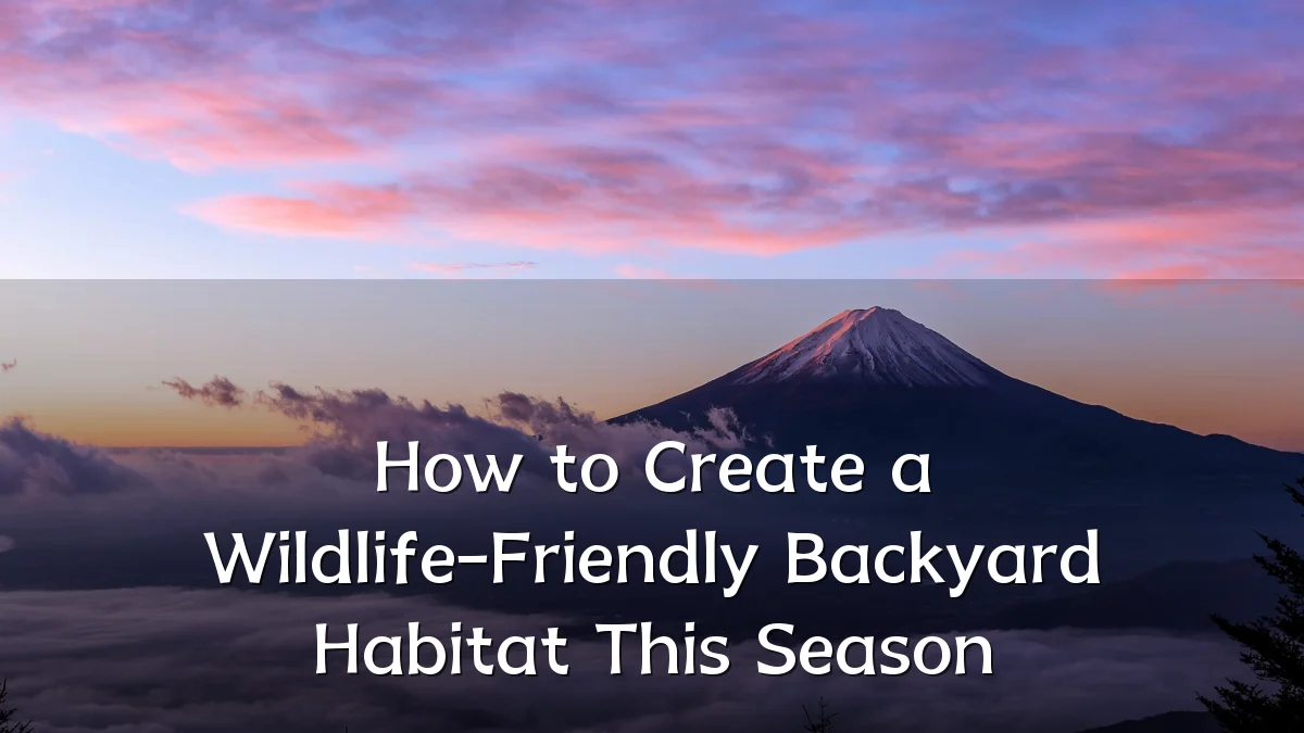 How to Create a Wildlife-Friendly Backyard Habitat This Season