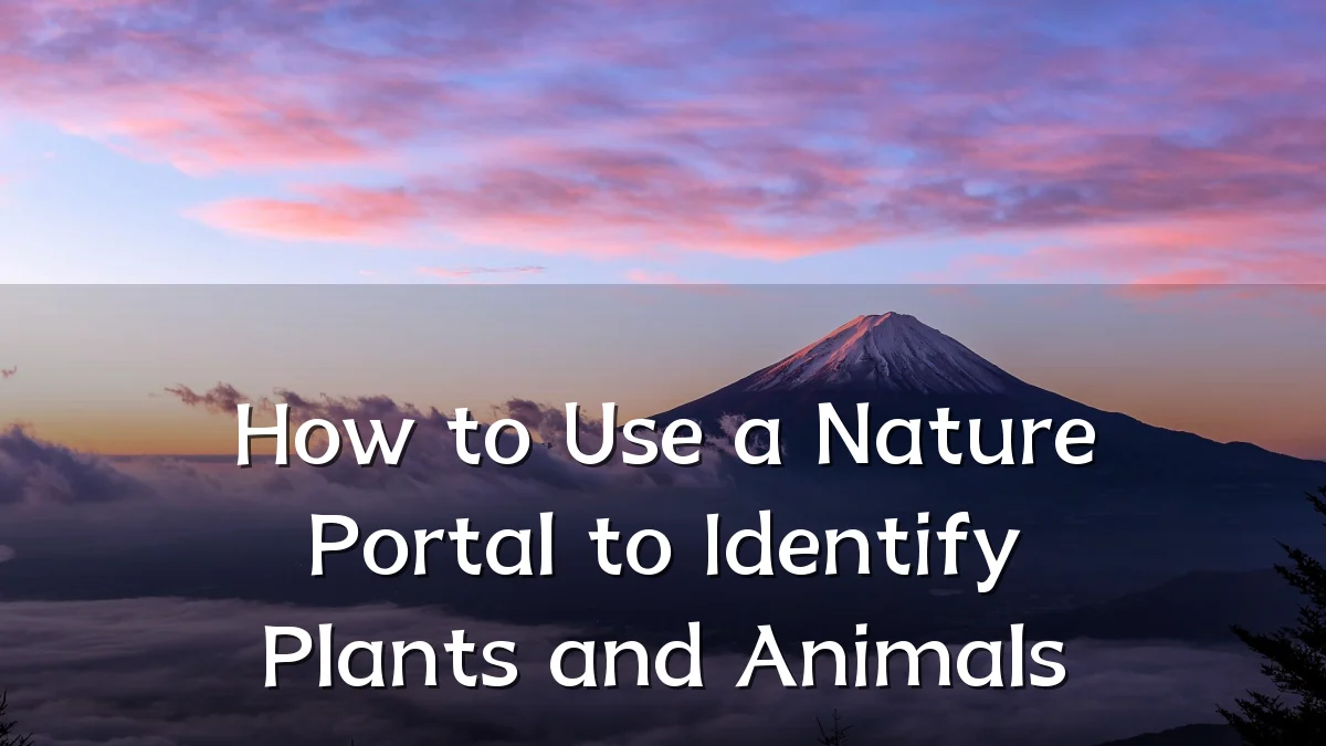 How to Use a Nature Portal to Identify Plants and Animals