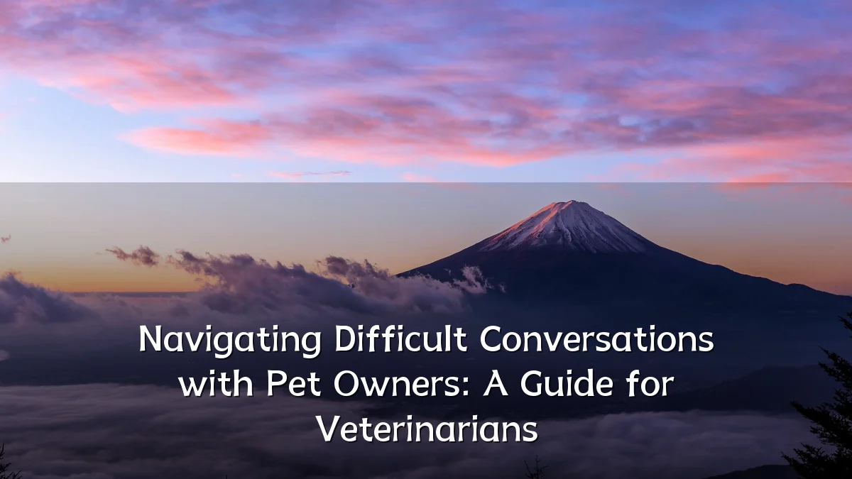 Navigating Difficult Conversations with Pet Owners: A Guide for Veterinarians