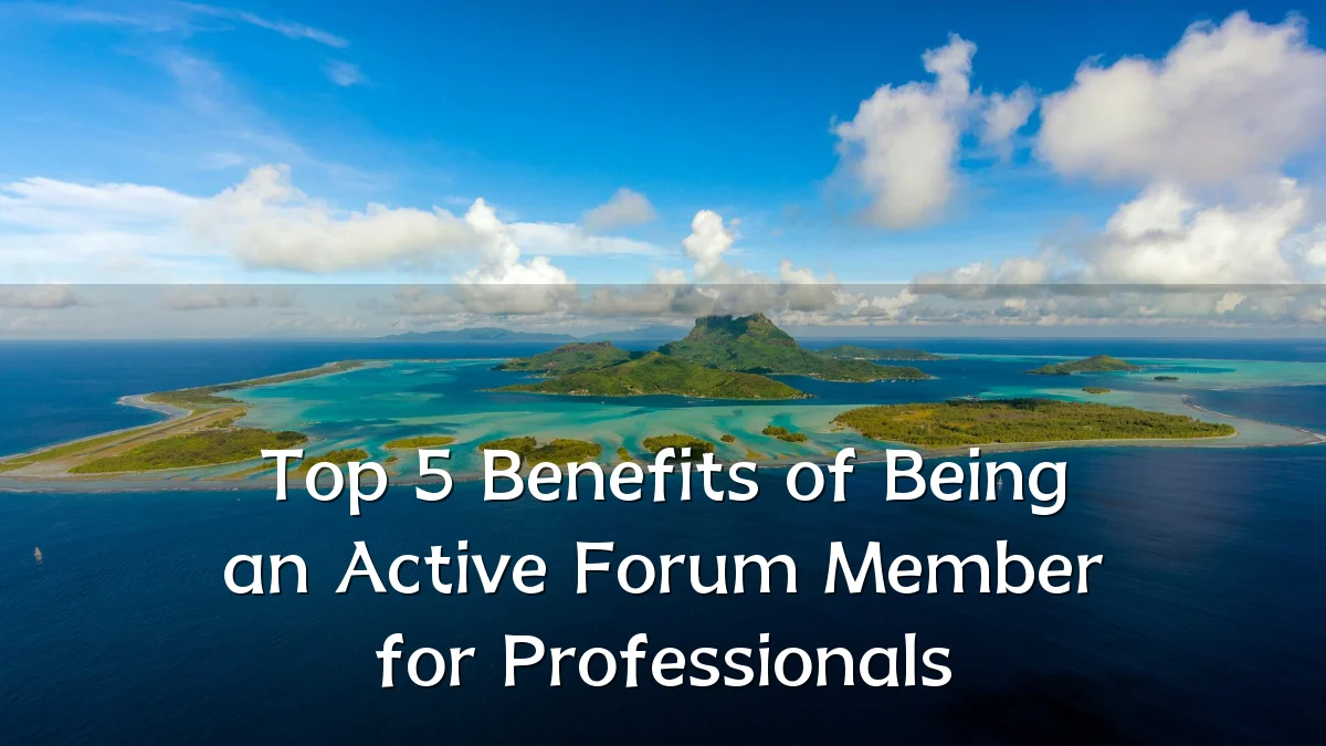 Top 5 Benefits of Being an Active Forum Member for Professionals