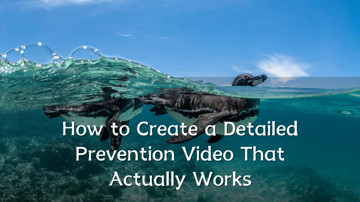 How to Create a Detailed Prevention Video That Actually Works
