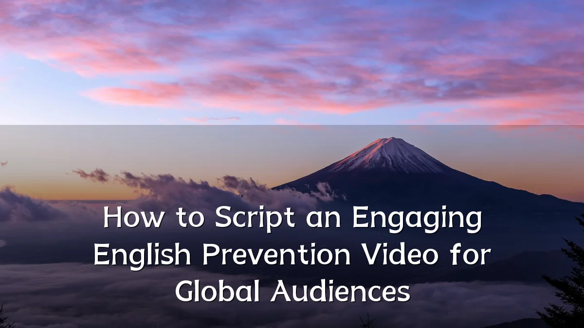 How to Script an Engaging English Prevention Video for Global Audiences