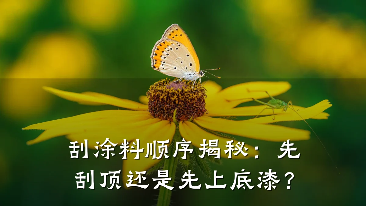 刮涂料顺序揭秘:先刮顶还是先上底漆?